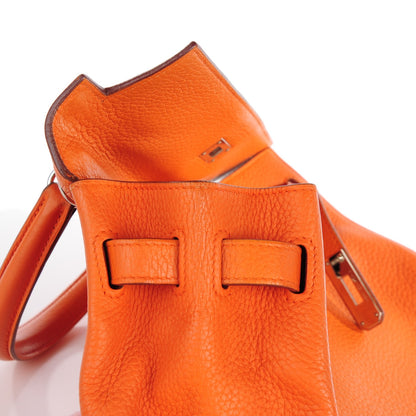 Hermes Taurillon Clemence Kelly Retourne 35 Orange 14 of 22