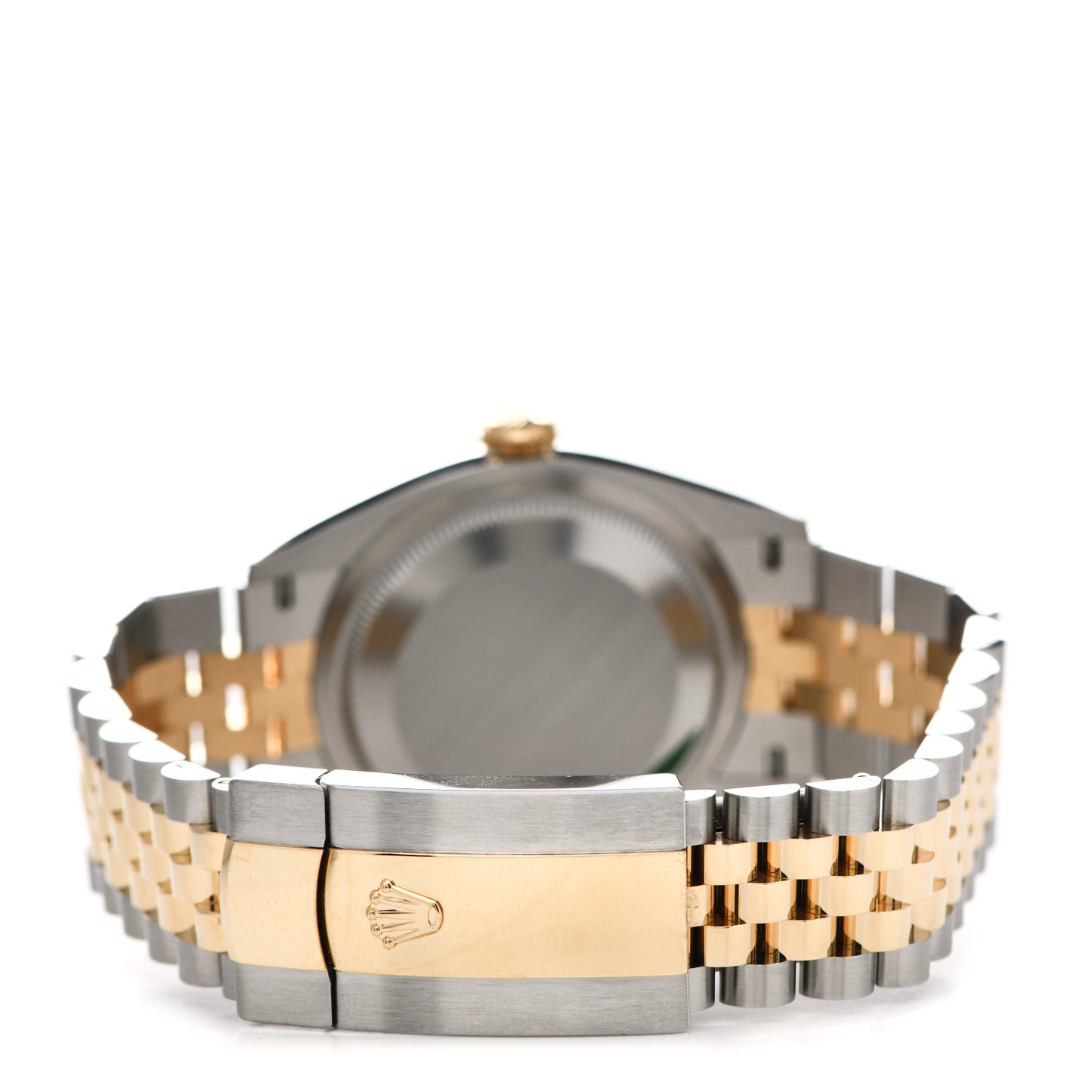 Stainless Steel 18K Yellow Gold 36mm Oyster Perpetual Datejust Watch Golden Palm 126233