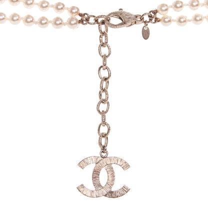 Chanel Pearl CC Long Necklace Gold 6 of 7