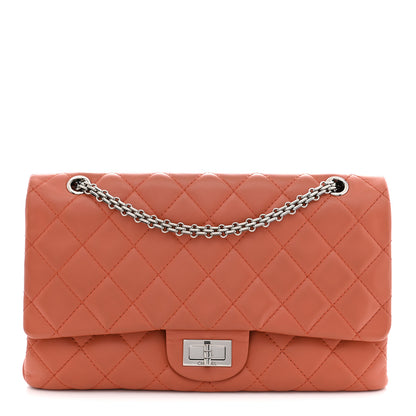 Chanel Lambskin Quilted 2.55 Reissue 227 Flap Orange 1 of 11
