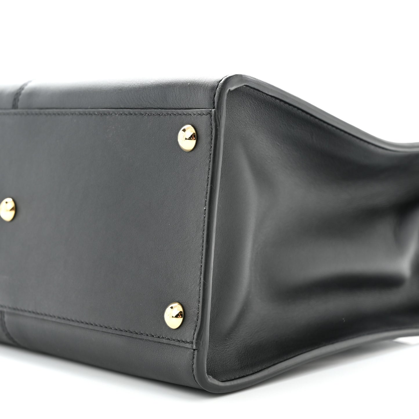 Vitello Seta Glazed Fabric FF 1974 Medium Peekaboo X-Lite Black