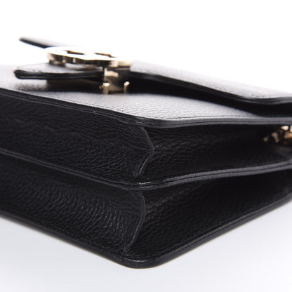 Gucci Dollar Calfskin Small Interlocking G Shoulder Bag Black 9 of 10