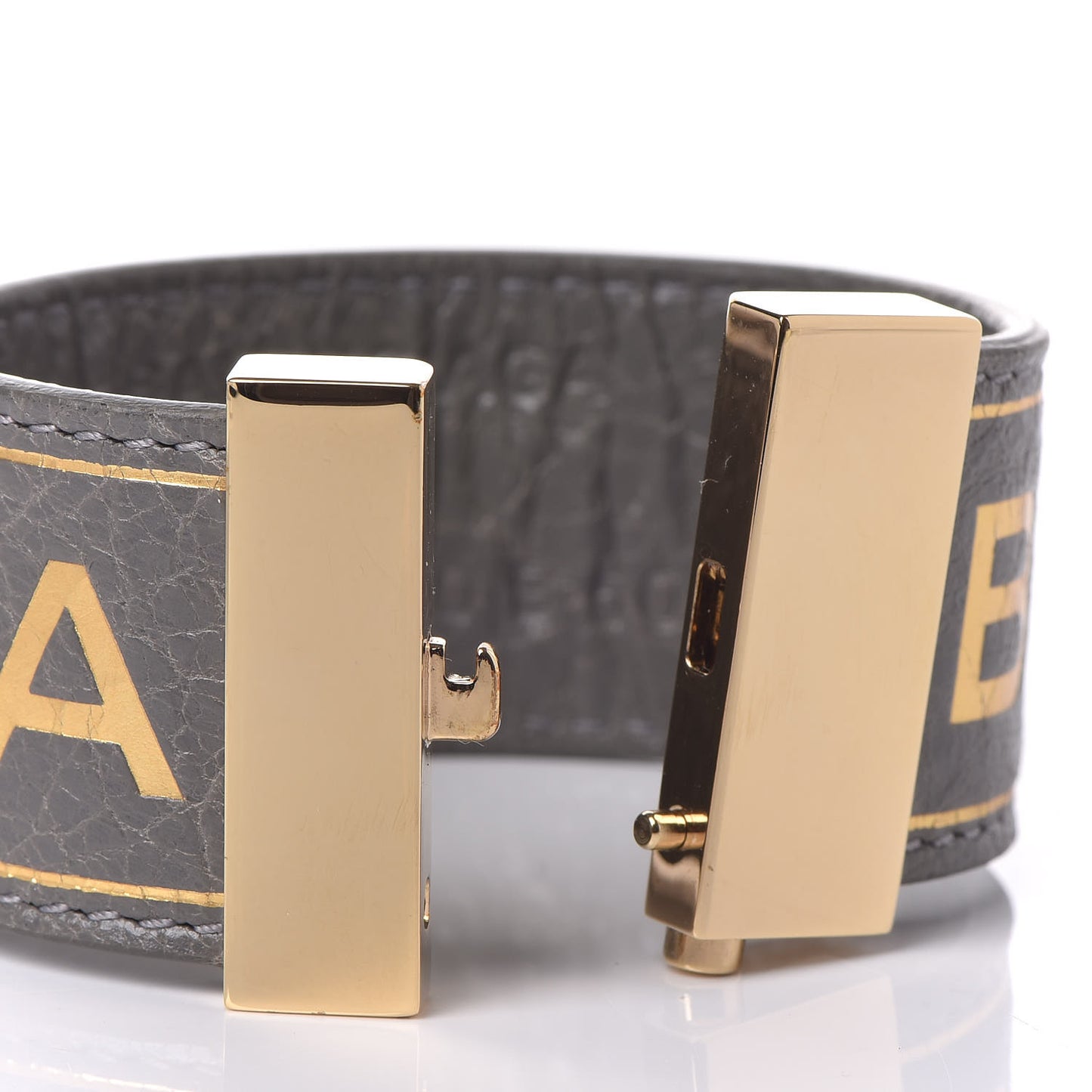 Agneau Logo Blanket Bracelet Gris Fumee