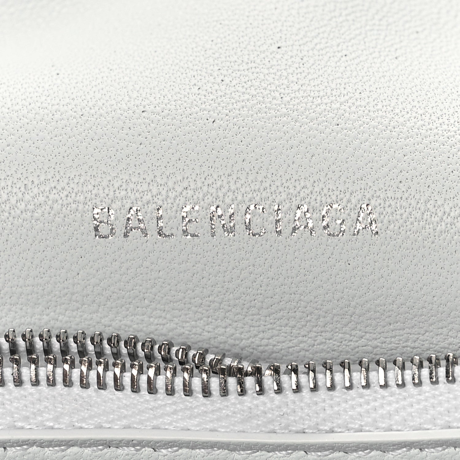 Balenciaga Crushed Calfskin Quilted Medium Crush Chain Bag Optic White 6 of 8