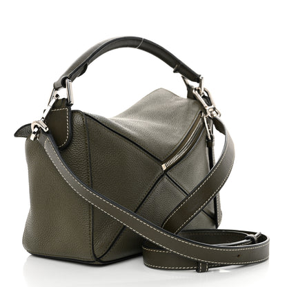 Loewe Calfskin Small Puzzle Bag Khaki Green 3 of 13