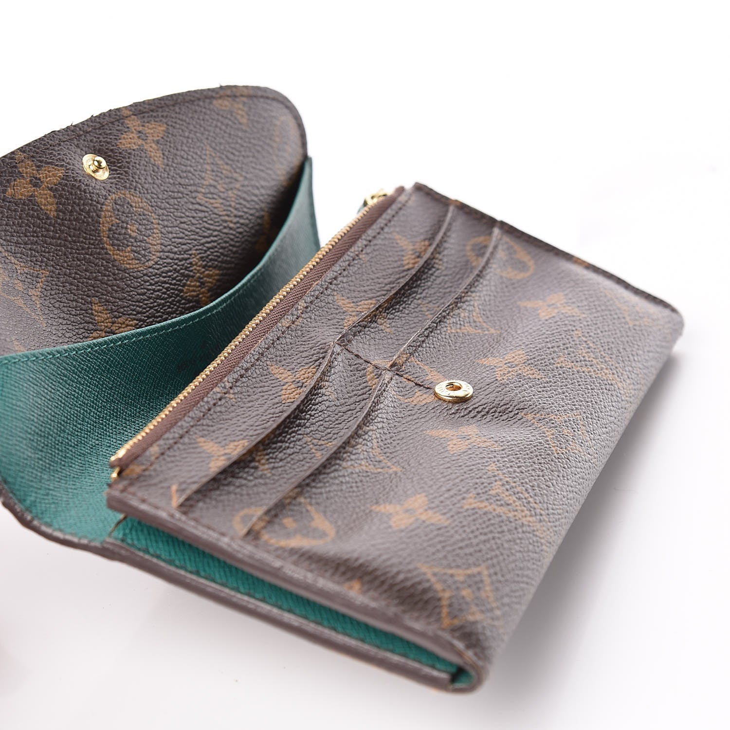 Louis Vuitton Monogram Emilie Wallet Vert 7 of 15