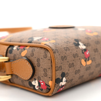 Gucci X DISNEY Mini Vintage GG Supreme Monogram Mickey Mouse Shoulder Bag Beige Vintage Sun Oil 9 of 11