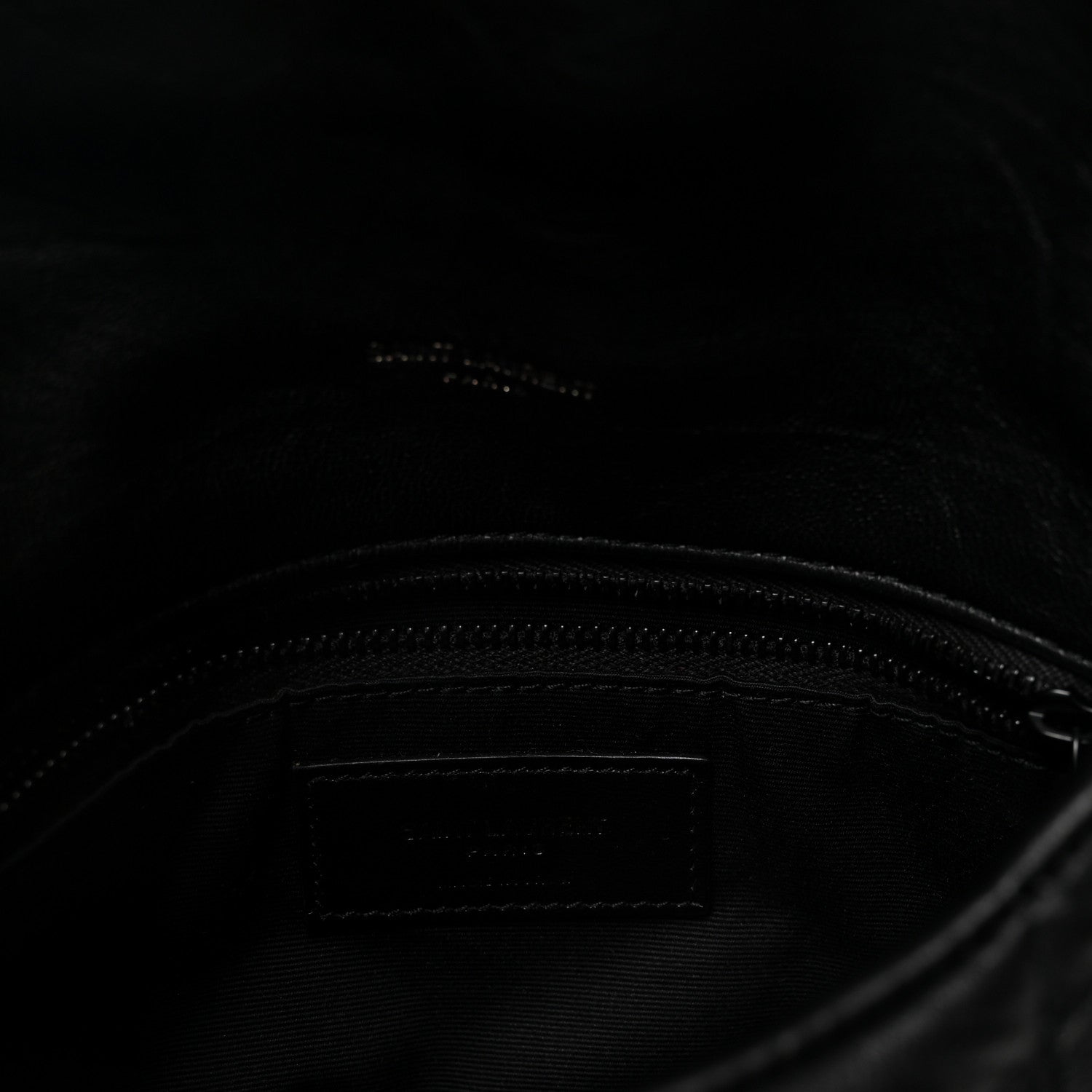 Saint Laurent Calfskin Quilted Toy Loulou Puffer Monogram Monochrome Chain Satchel Black 6 of 10