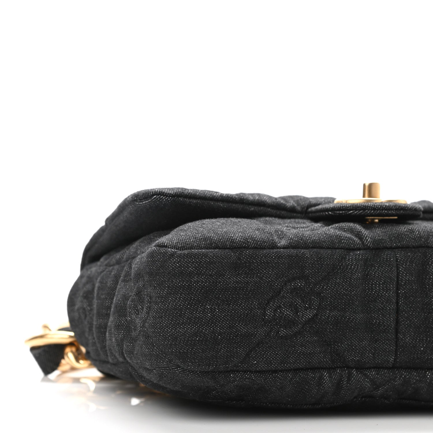 Chanel Denim Quilted Medium Funky Town Flap Black 9 of 11