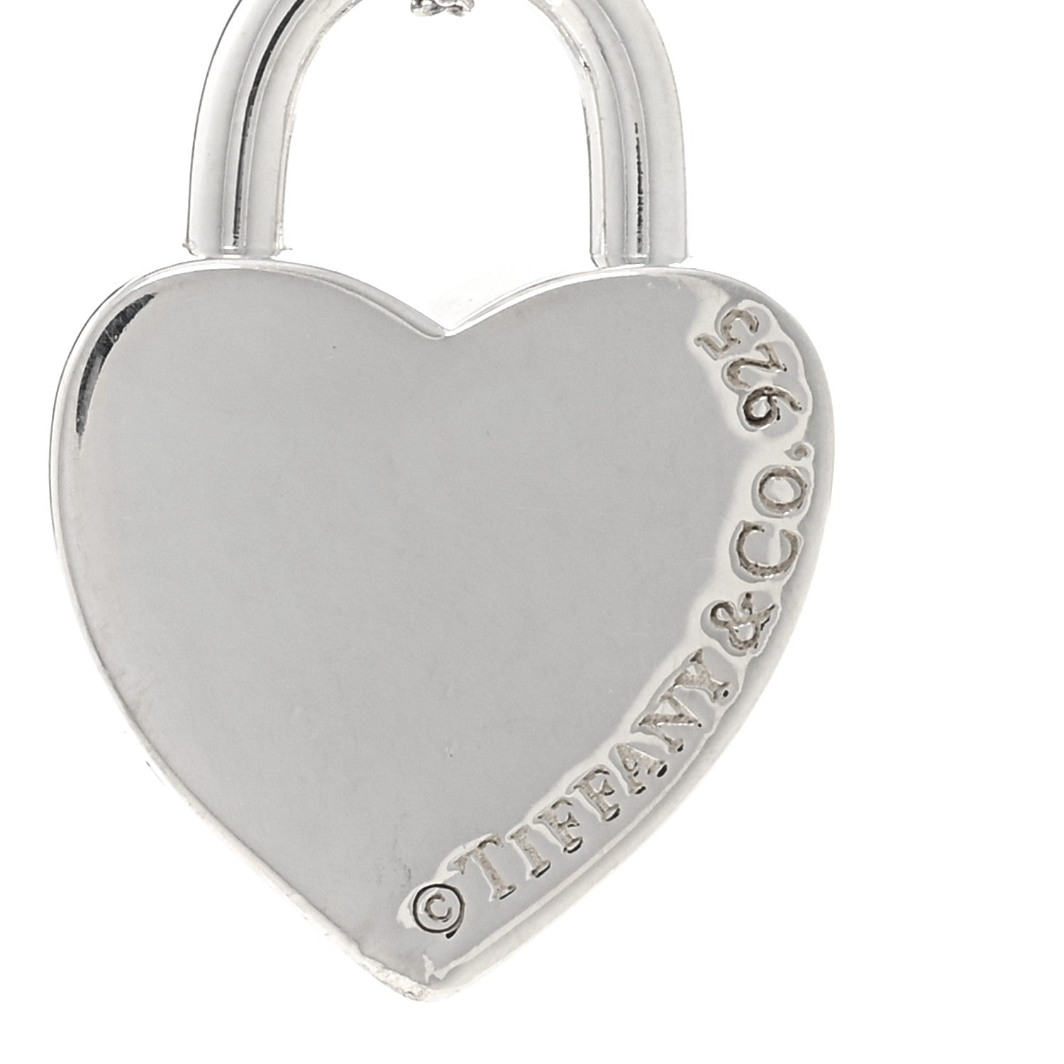 Tiffany Sterling Silver Return to Tiffany Heart Lock Pendant Necklace 4 of 4