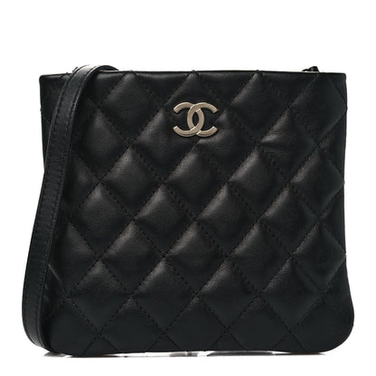 Chanel Lambskin Quilted Crossbody Bag Black 1 of 9