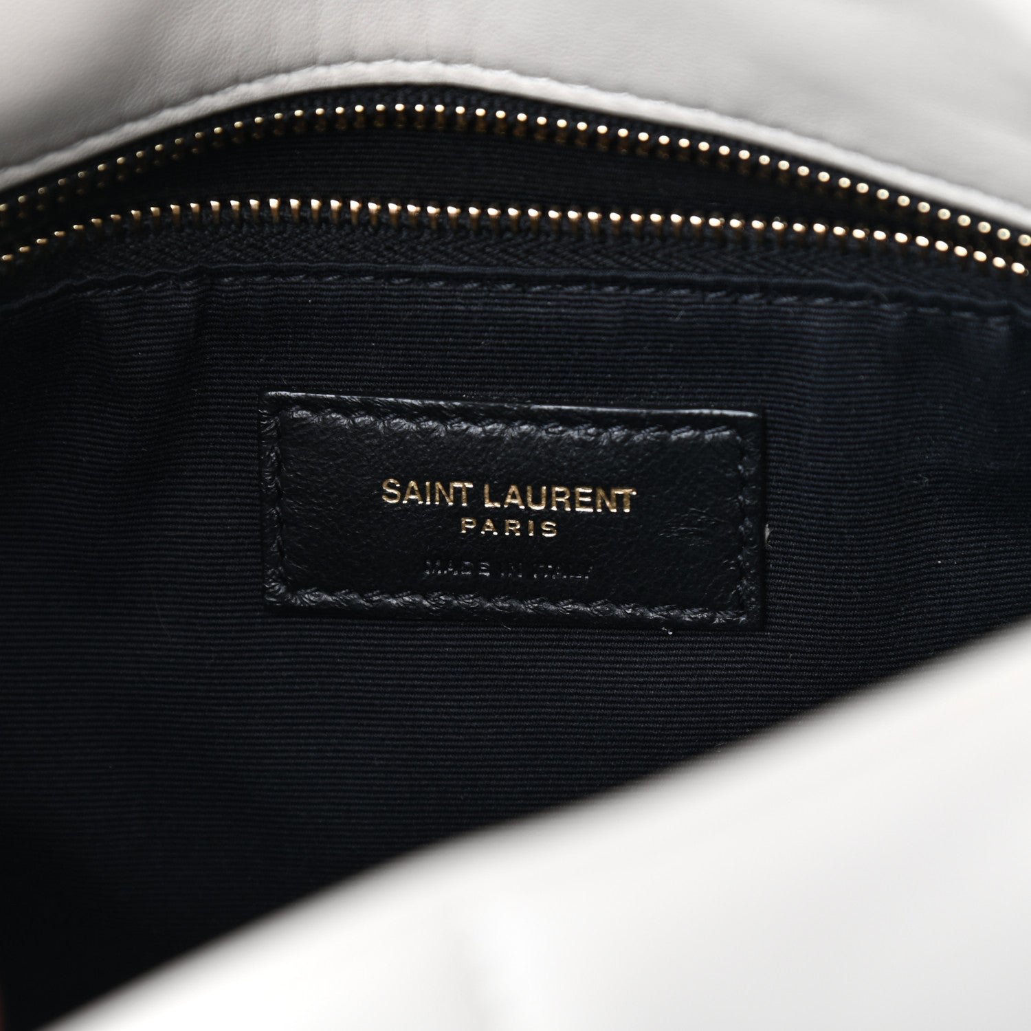 Saint Laurent Lambskin Quilted Small Loulou Puffer Monogram Chain Satchel Crema Soft 8 of 9