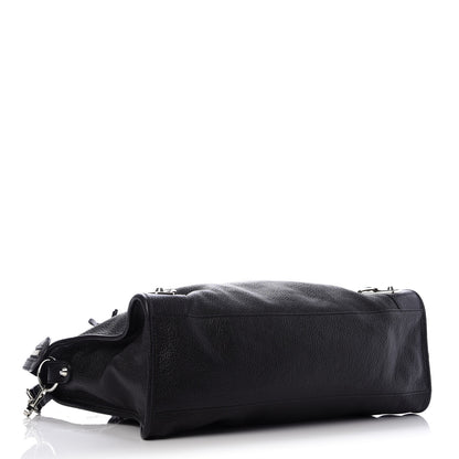 Balenciaga Chevre Silver Metallic Edge Hardware City Black 5 of 11