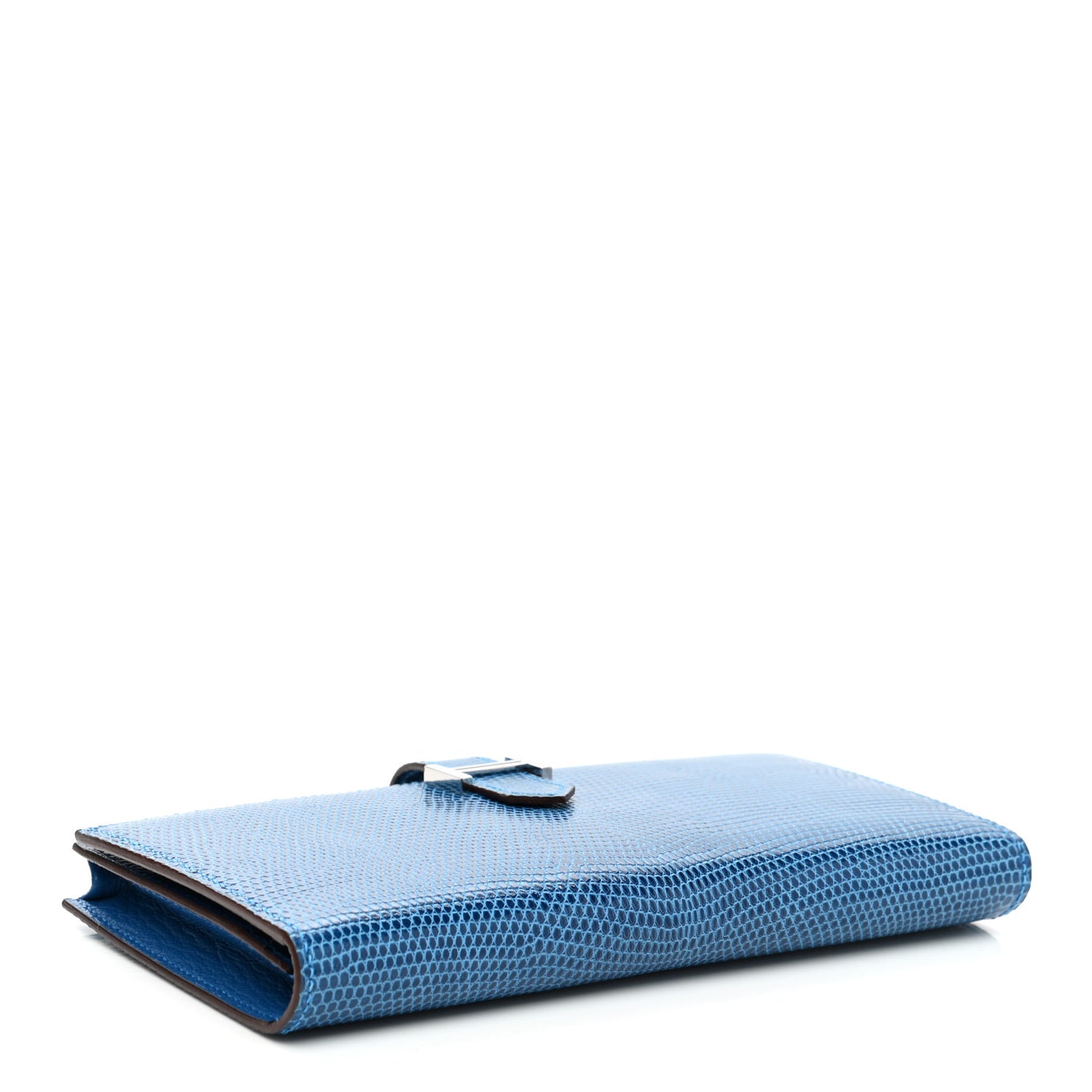 Lizard Bearn Gusset Wallet Bleu Saphir