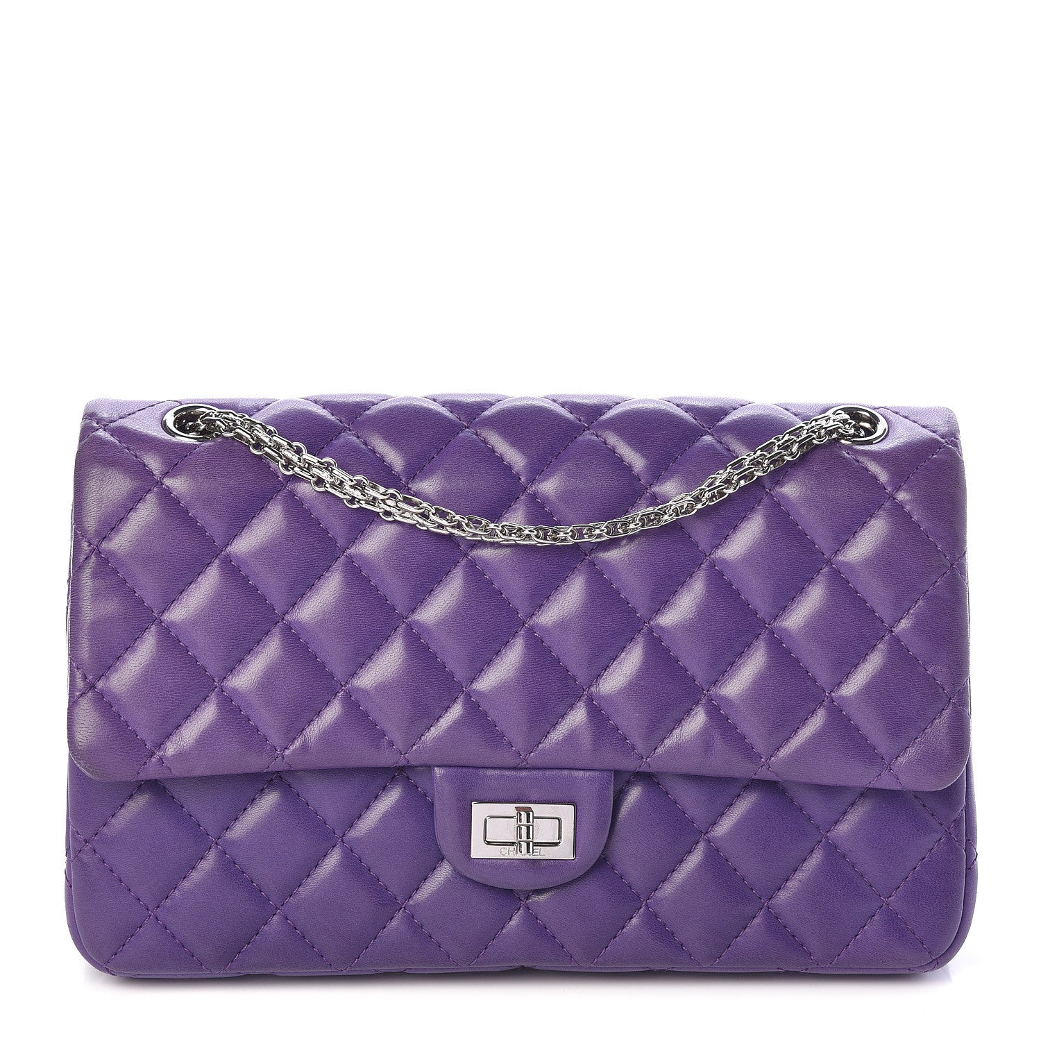 Chanel Lambskin Quilted 2.55 Reissue 226 Flap Purple 1 of 11