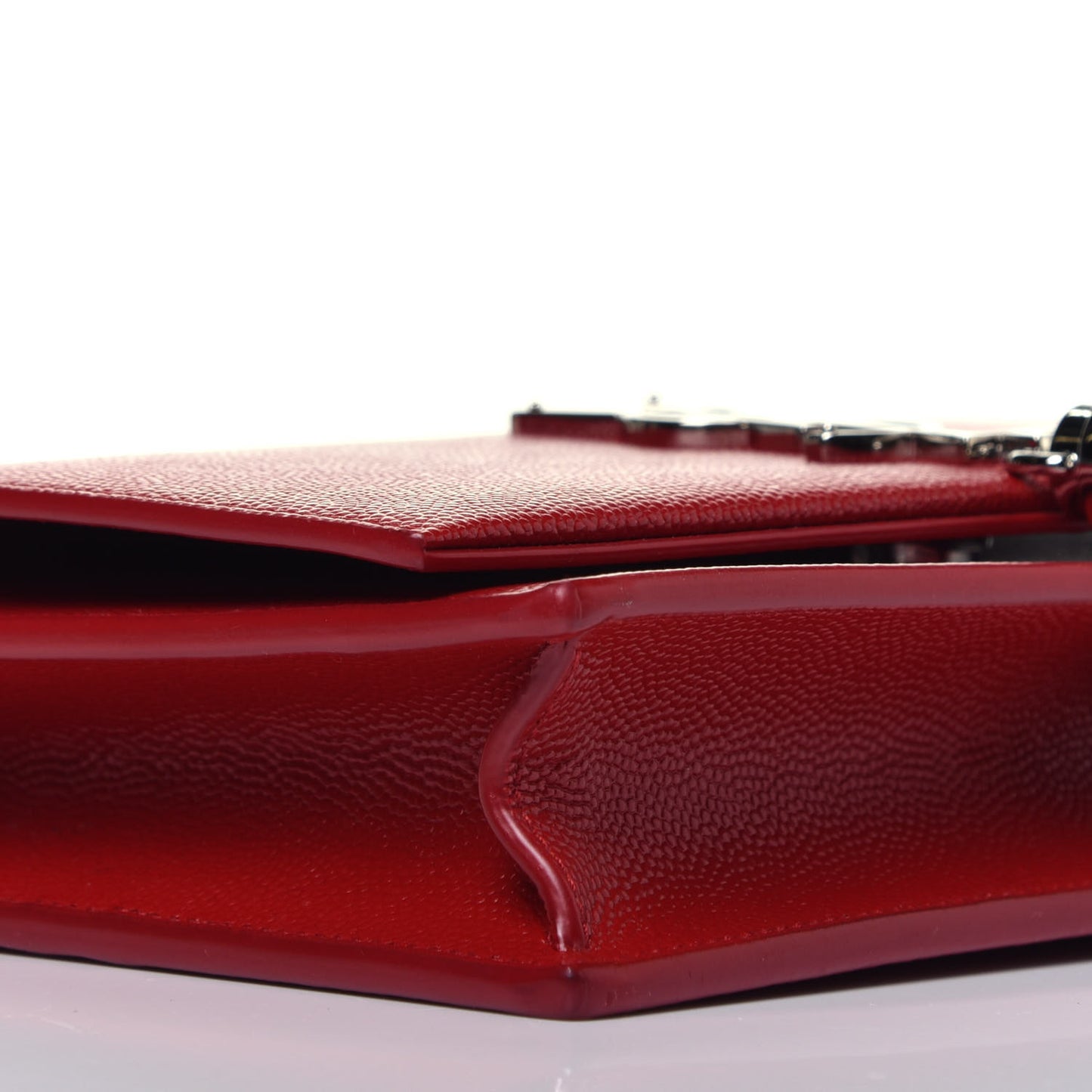 Grain De Poudre Classic Monogram Kate Tassel Satchel Red