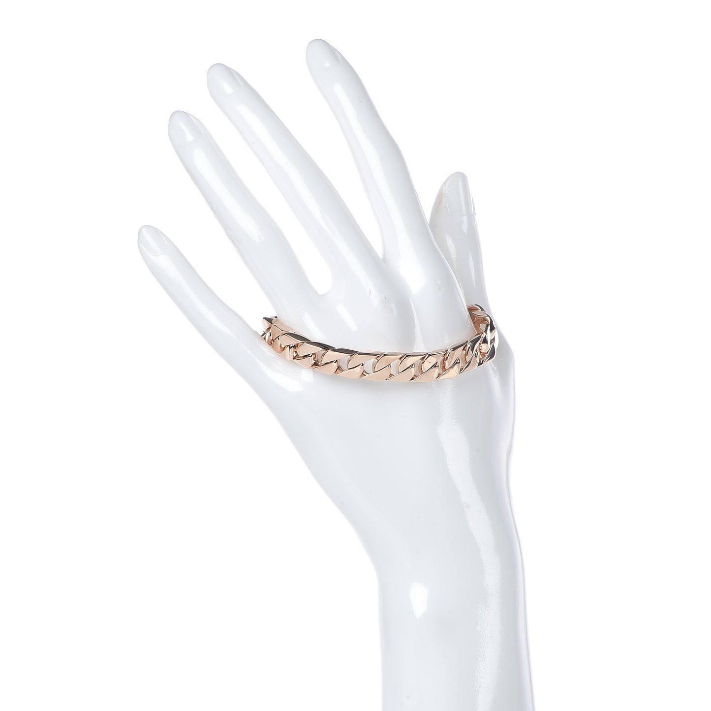18K Rose Gold Curb Link Bracelet