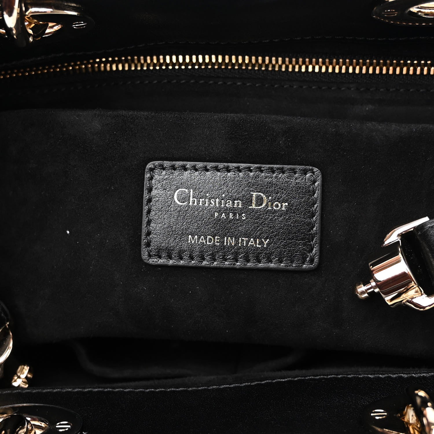 Christian Dior Calfskin Cannage Small The Lady 95.22 Black 6 of 8