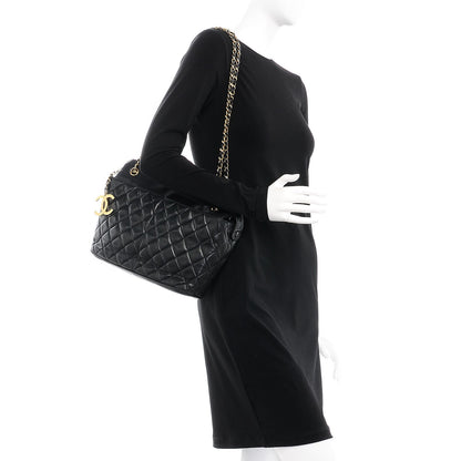 Chanel Lambskin Quilted Shoulder Bag Black 2 of 9