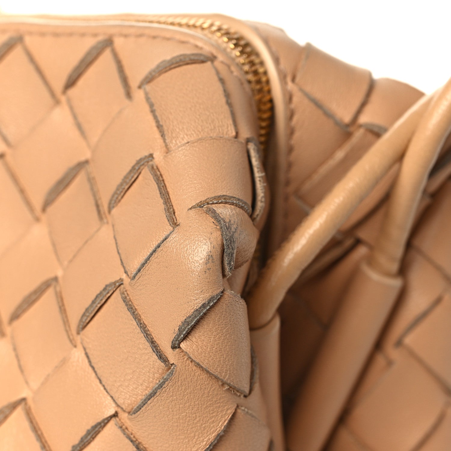 Bottega Veneta Nappa Intrecciato Small Loop Camera Bag Almond 10 of 12
