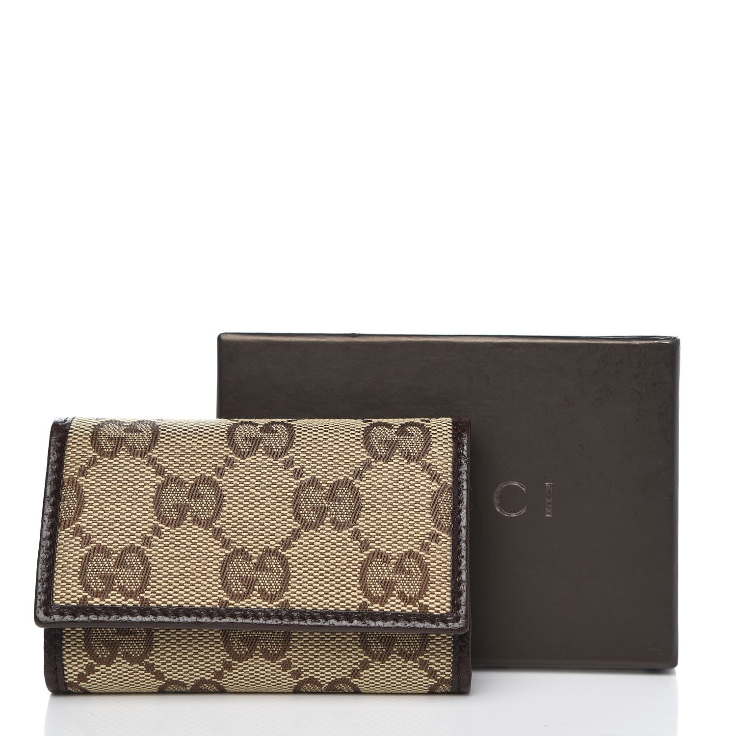 Gucci Monogram 6 Key Holder Case Dark Brown 8 of 8