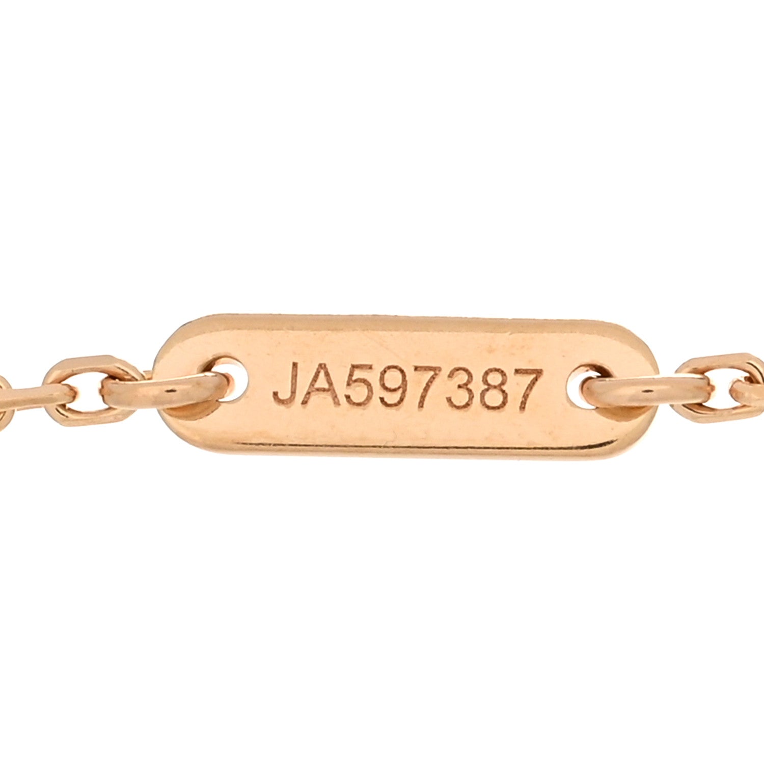 Van Cleef & Arpels 18K Rose Gold Carnelian Sweet Alhambra Heart Bracelet 4 of 5