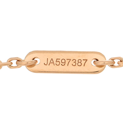 Van Cleef & Arpels 18K Rose Gold Carnelian Sweet Alhambra Heart Bracelet 4 of 5