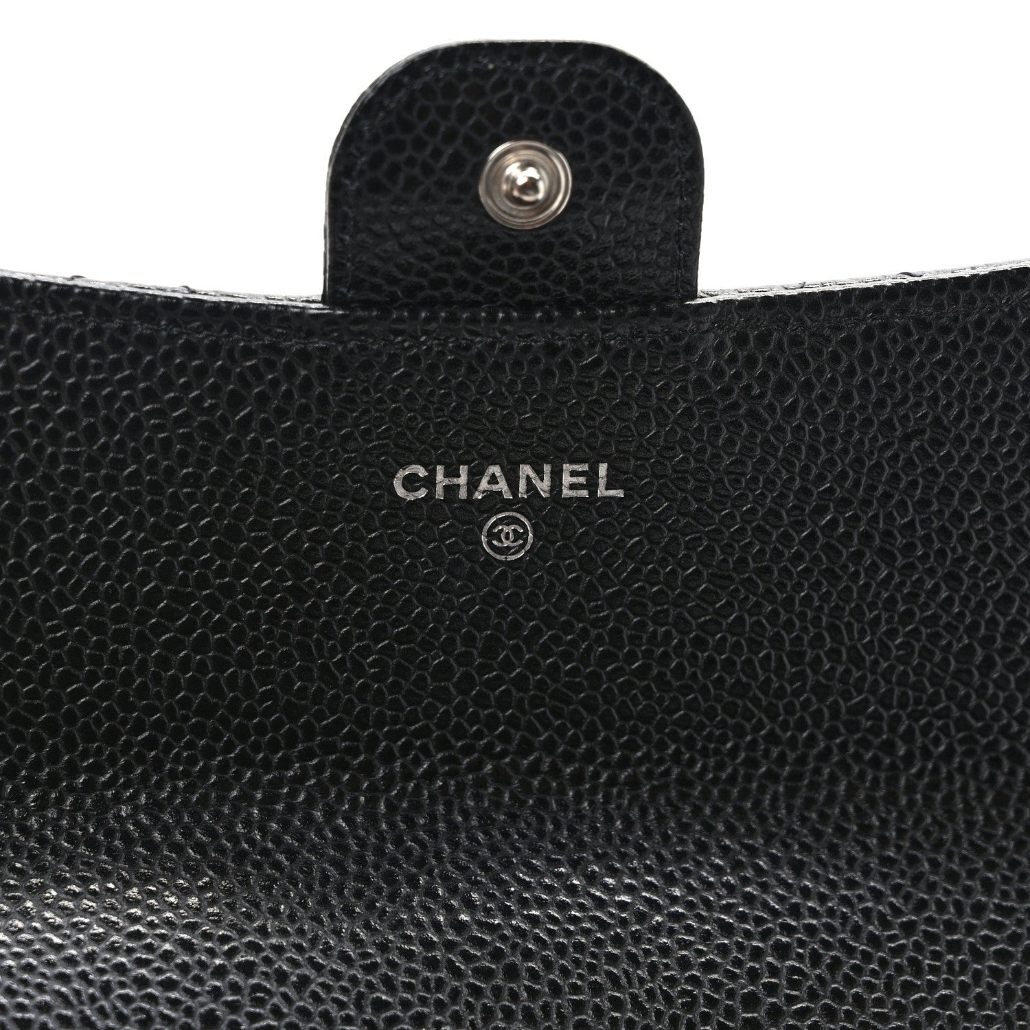 Chanel Caviar Quilted Large Gusset Flap Wallet Black 6 of 8