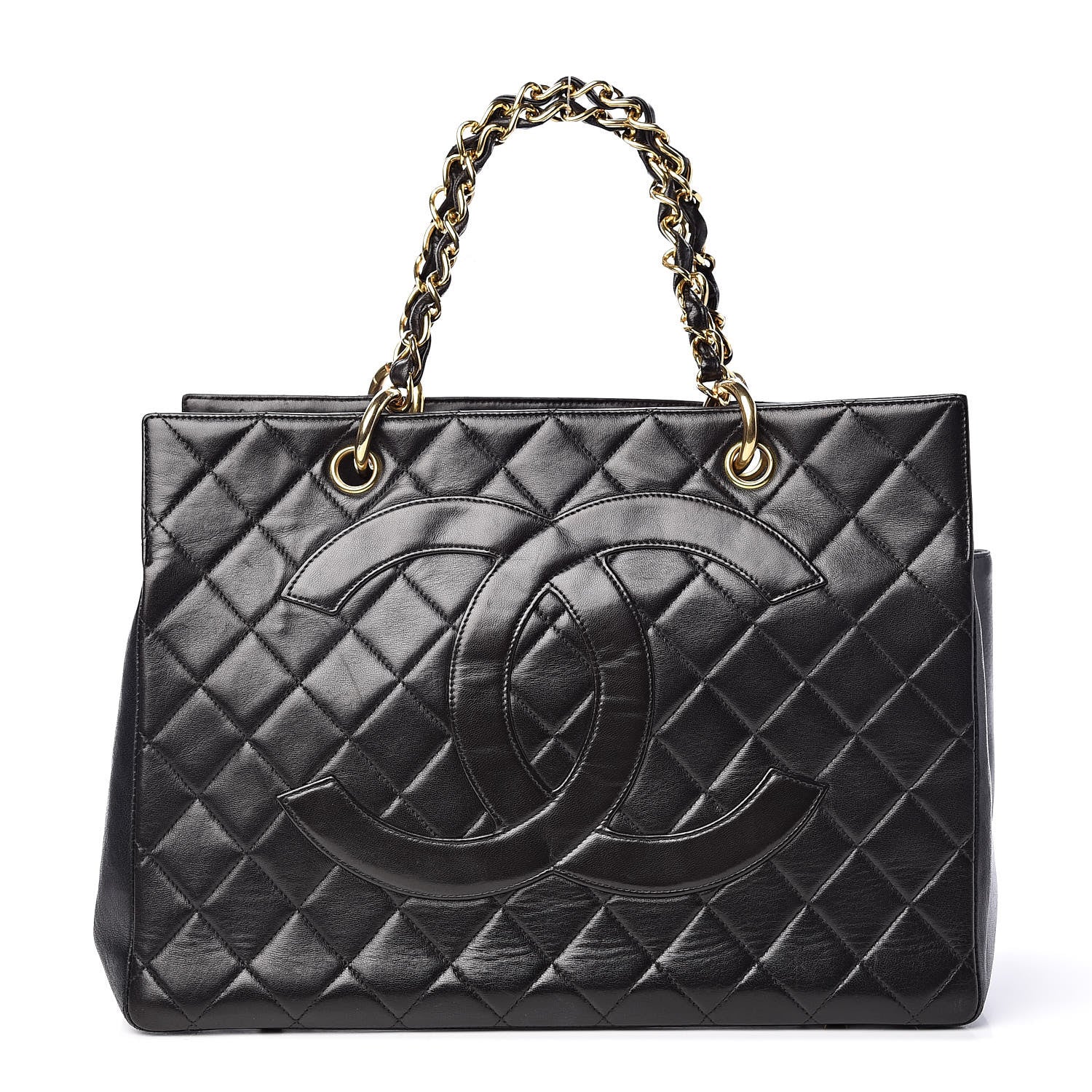 Chanel Lambskin Quilted Tote Black 1 of 19