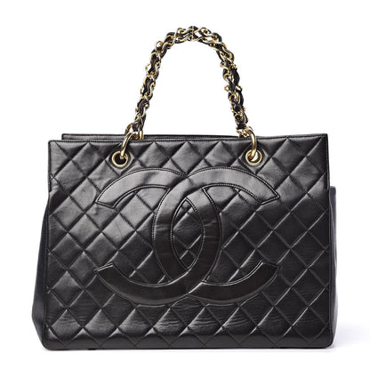 Chanel Lambskin Quilted Tote Black 1 of 19