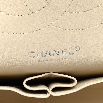 Chanel Caviar Quilted Jumbo Double Flap Ivory 6 of 10