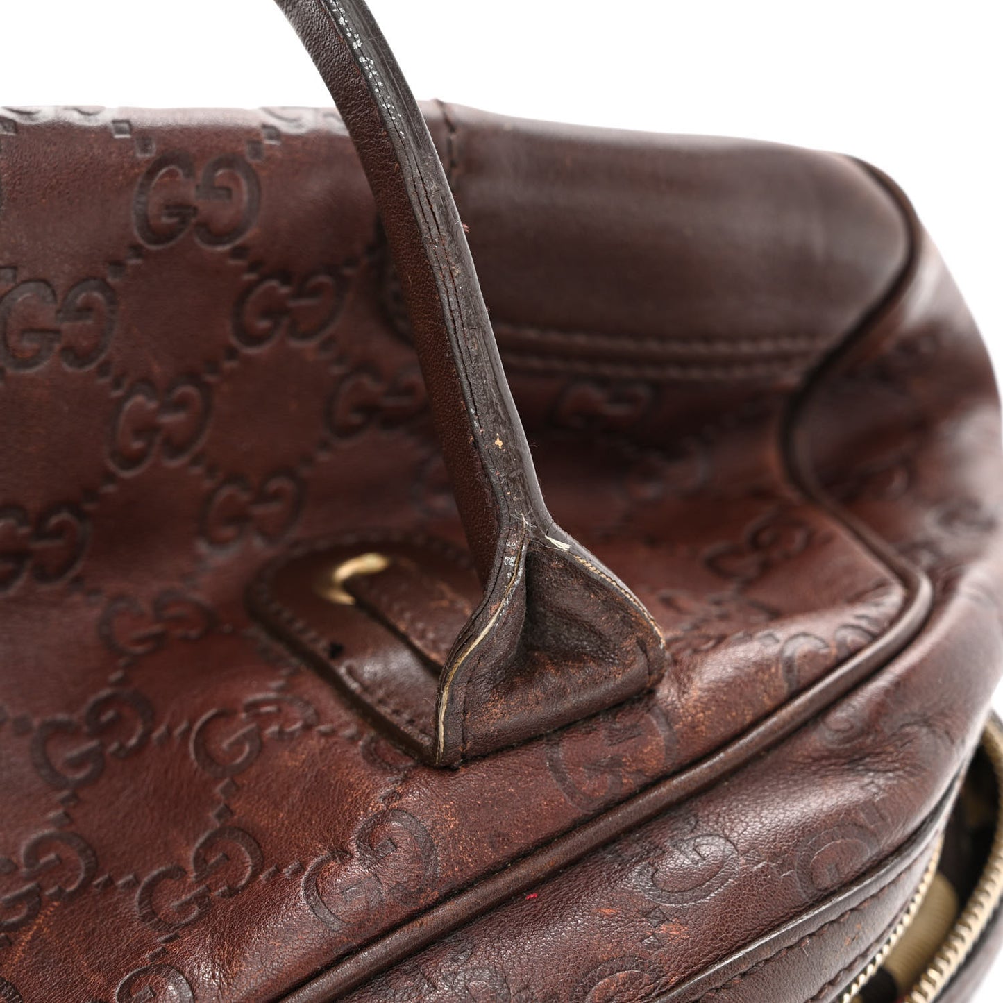 Guccissima Small Princy Satchel Brown
