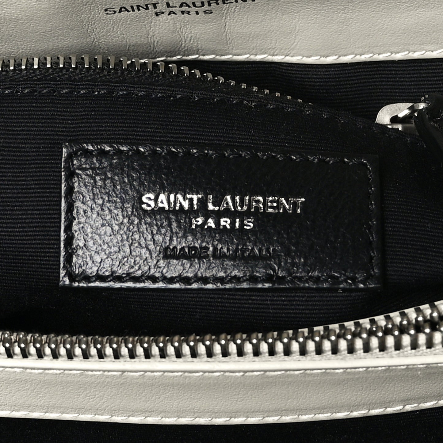 Calfskin Y Quilted Monogram Medium Loulou Chain Satchel Ivory