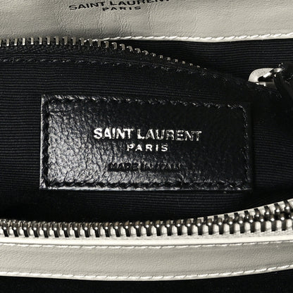 Saint Laurent Calfskin Y Quilted Monogram Medium Loulou Chain Satchel Ivory 6 of 12