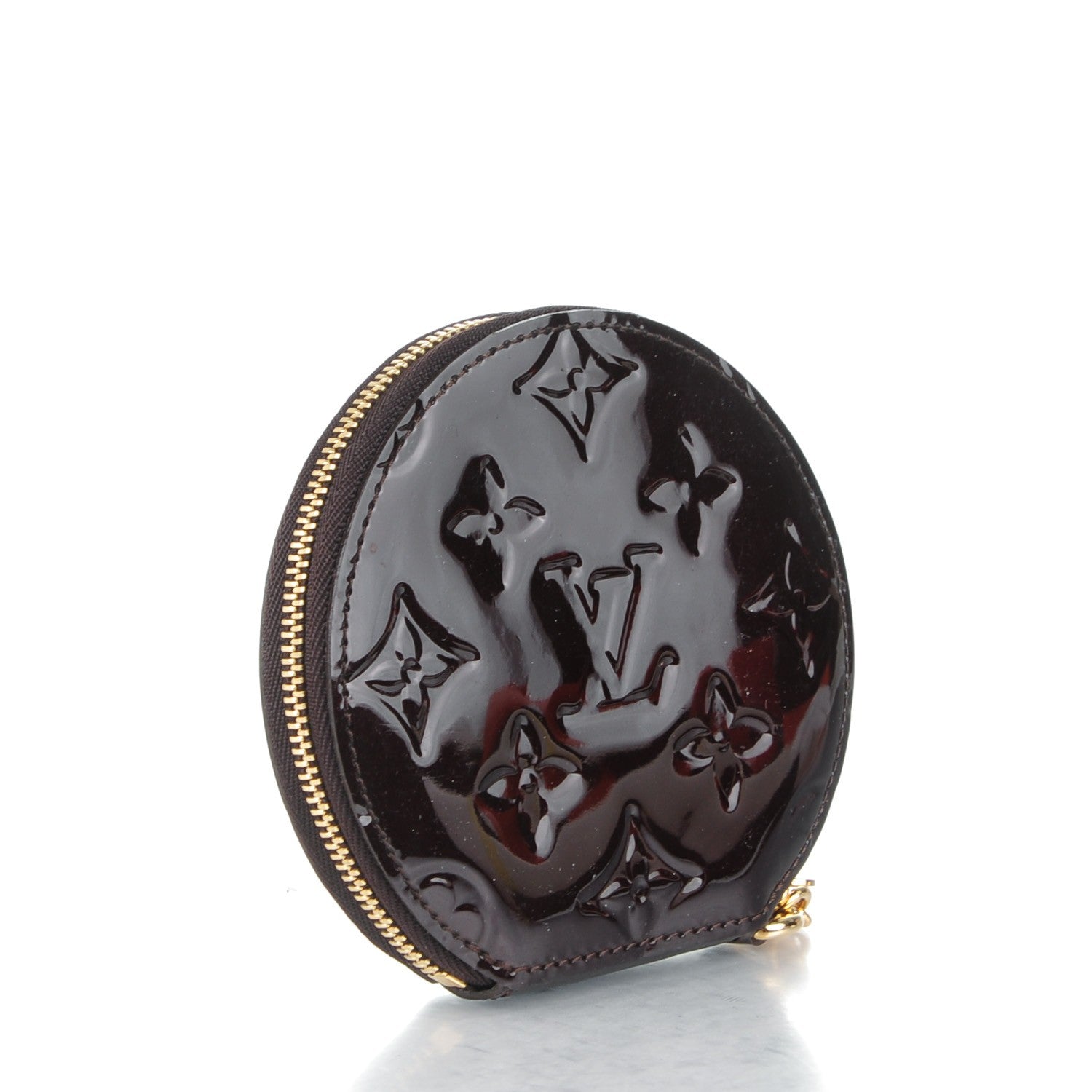Louis Vuitton Vernis Animania Ecureuil Squirrel Round Coin Purse Amarante 3 of 7