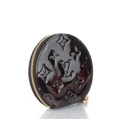 Louis Vuitton Vernis Animania Ecureuil Squirrel Round Coin Purse Amarante 3 of 7