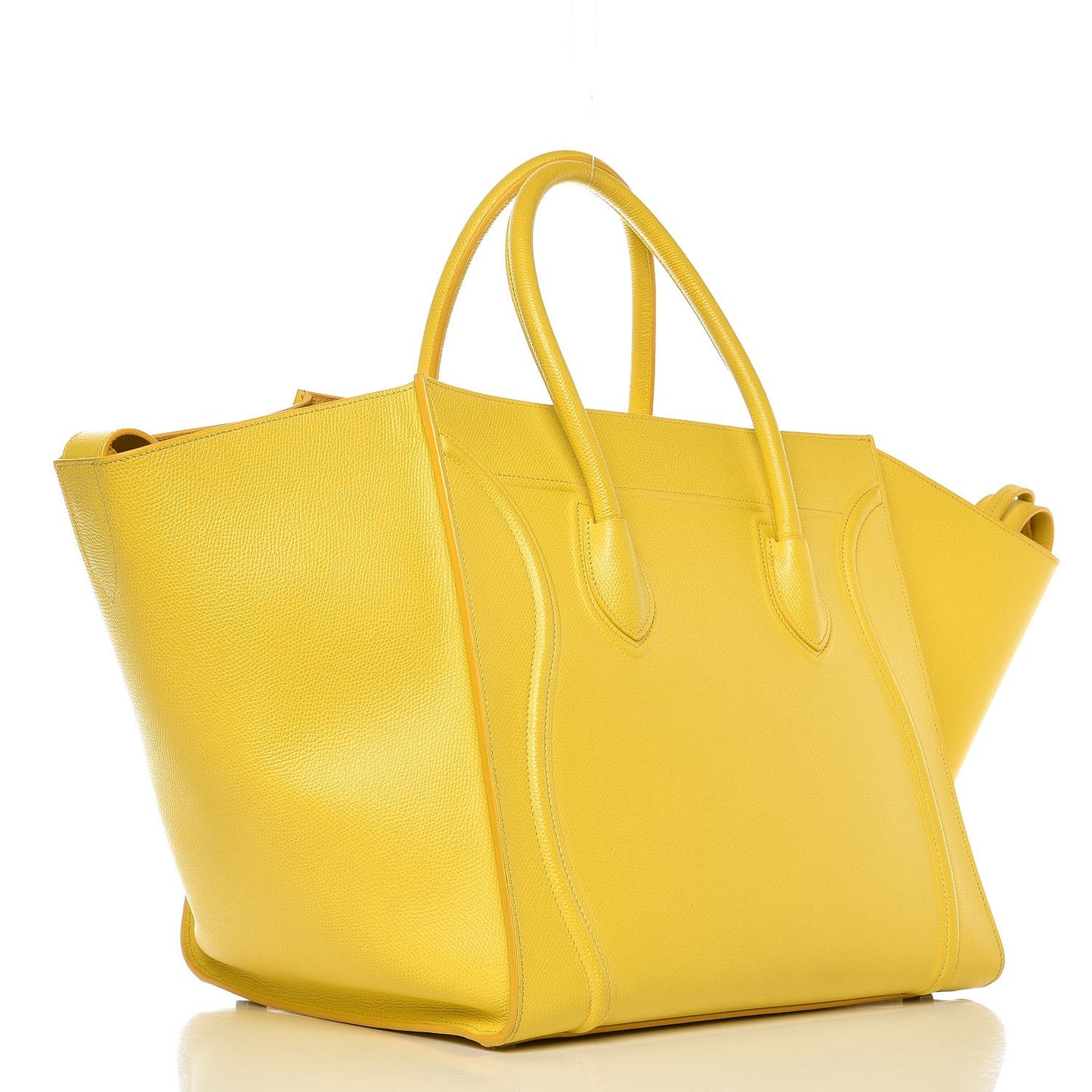 Grained Calfskin Medium Phantom Luggage Yellow