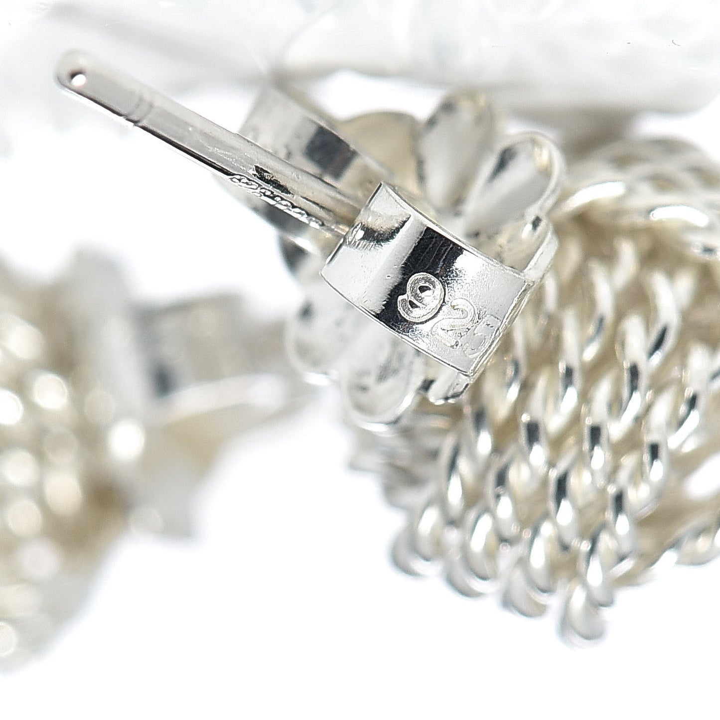 Sterling Silver Twist Knot Earrings