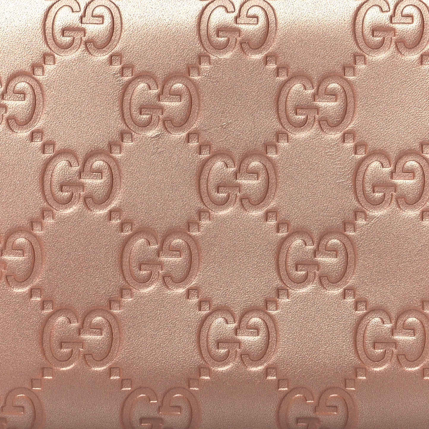 Metallic Guccissima Lovely Zip Around Wallet Pink
