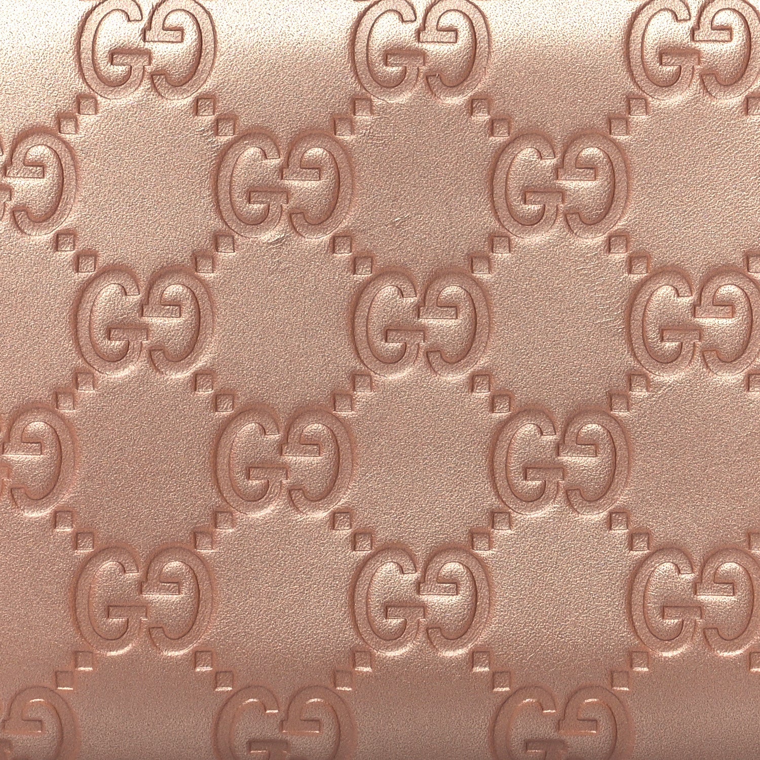 Gucci Metallic Guccissima Lovely Zip Around Wallet Pink 7 of 10
