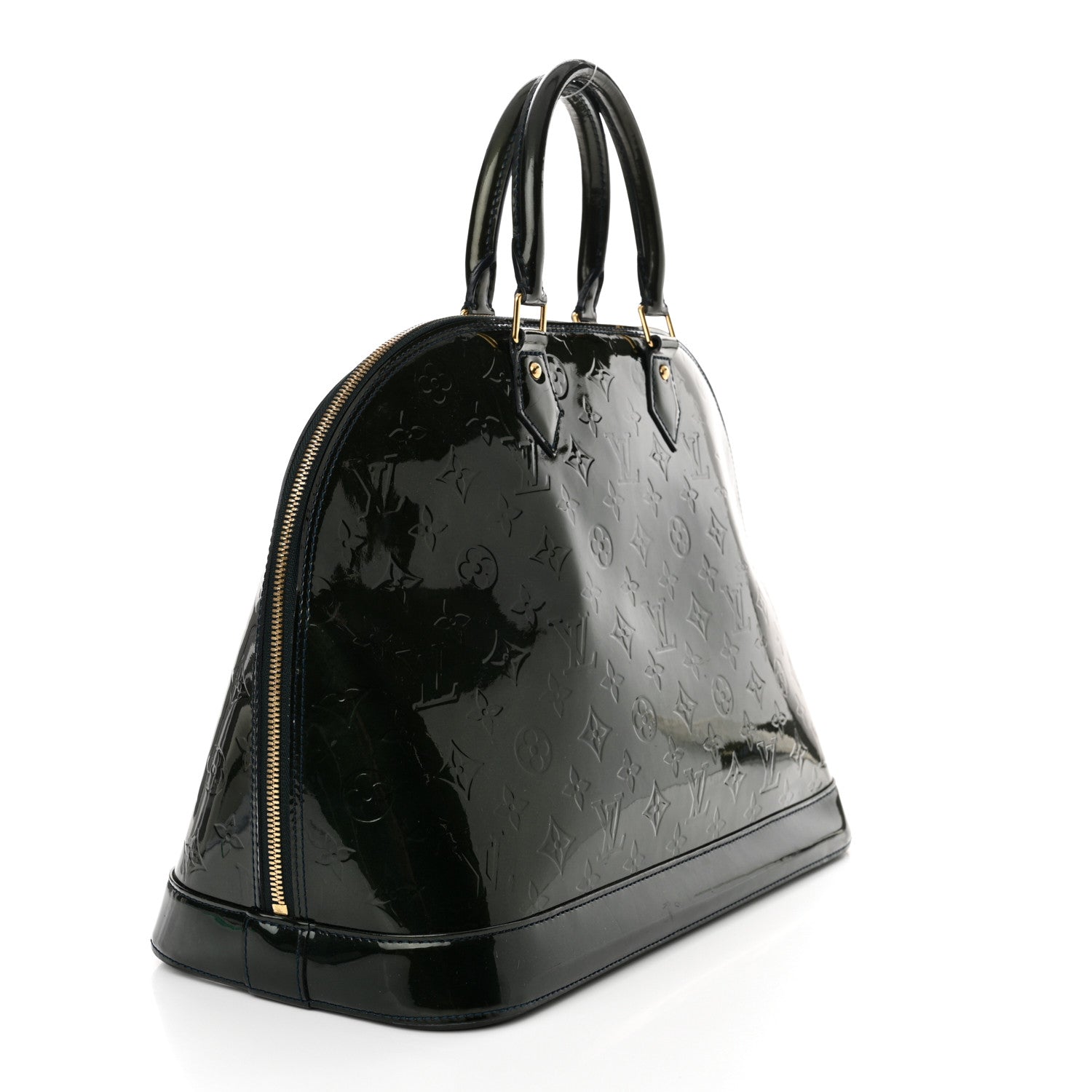 Louis Vuitton Vernis Alma GM Blue Nuit 3 of 12