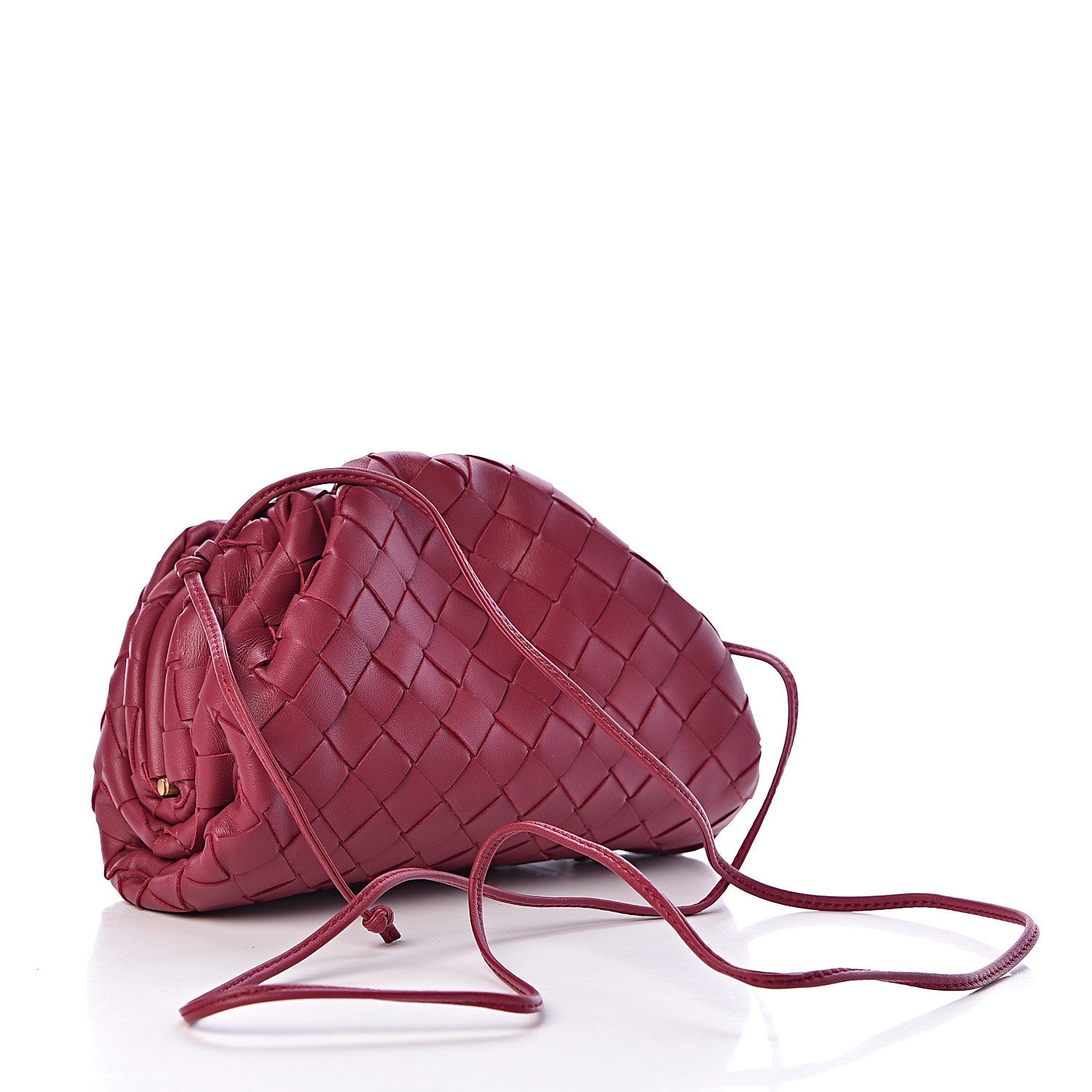 Bottega Veneta Nappa Intrecciato The Mini Pouch Amaranto 3 of 11