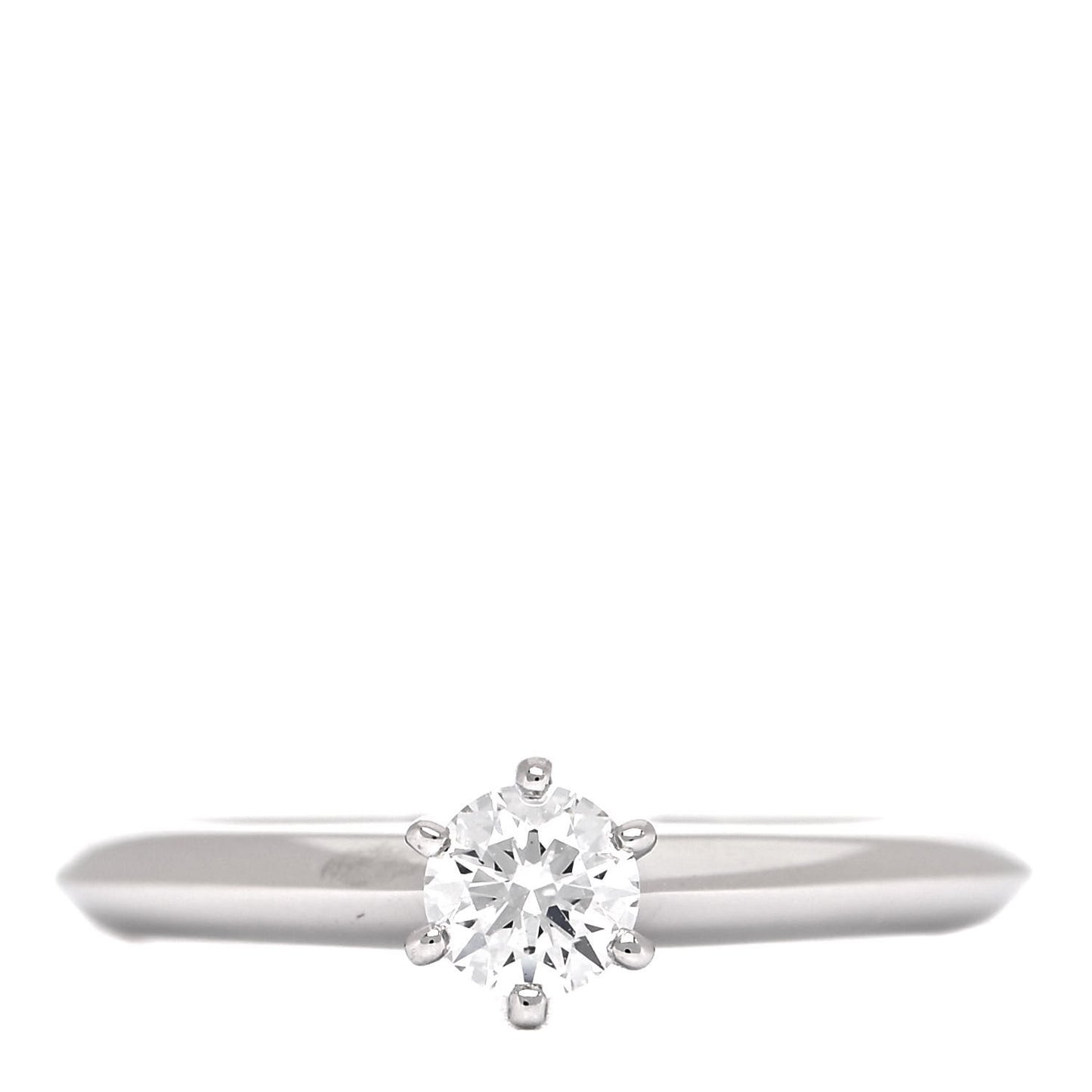 Platinum Diamond .21ct Solitaire Engagement Ring 45 3.25