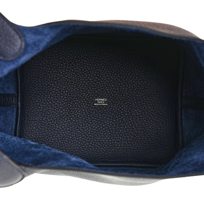 Hermes Taurillon Clemence Picotin Lock 22 MM Bleu Nuit 8 of 18