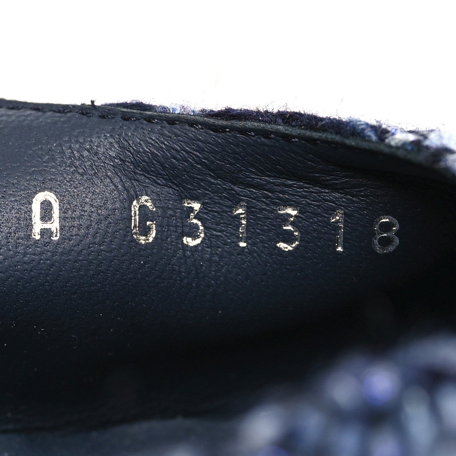 Chanel Tweed Cap Toe CC Slingback Pumps 36.5 Navy Blue Black 6 of 8