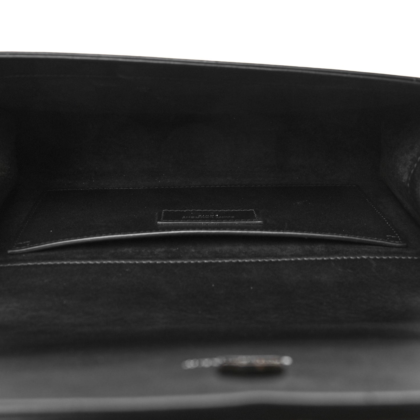 Smooth Calfskin Medium Classic Monogram Kate Tassel Satchel Black