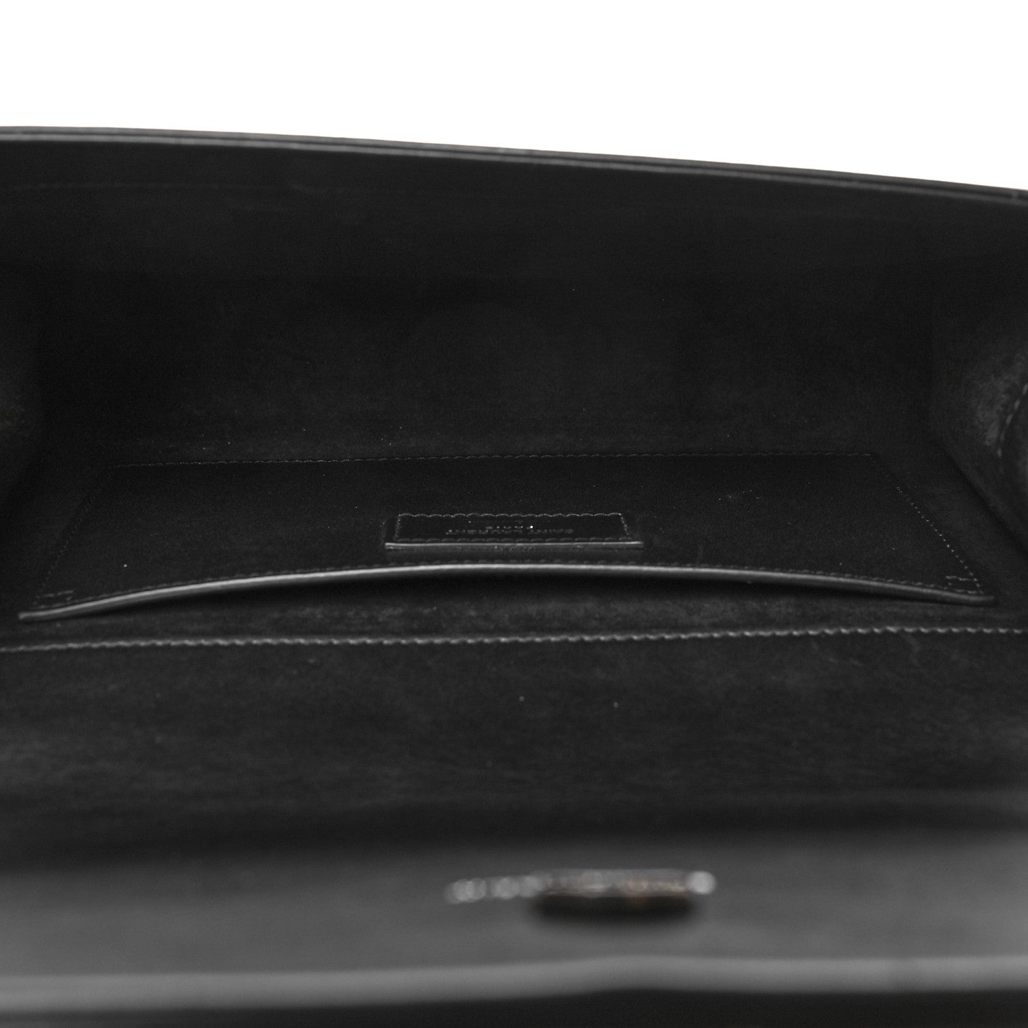 Saint Laurent Smooth Calfskin Medium Classic Monogram Kate Tassel Satchel Black 4 of 12