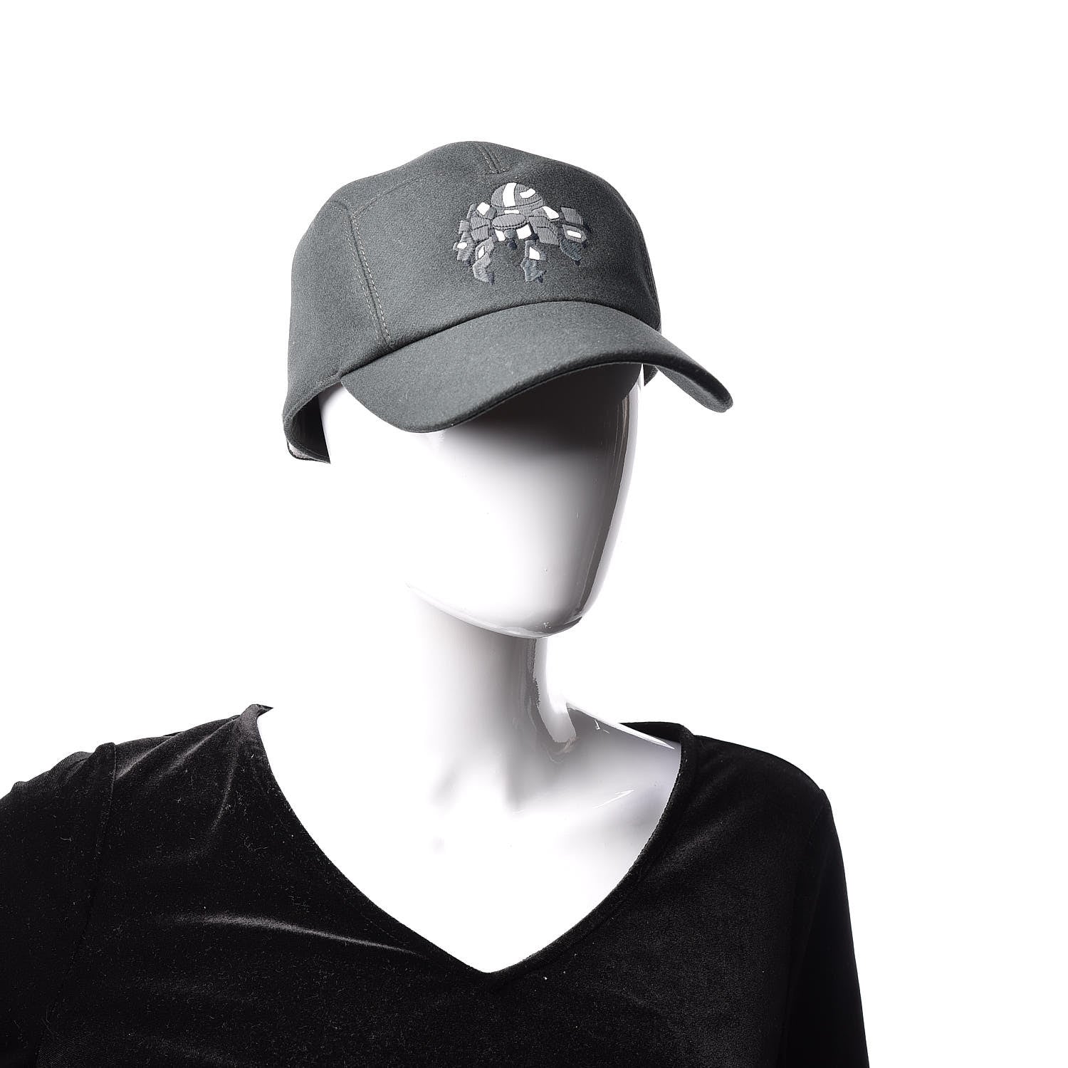 Hermes Cashmere Nevada Cap 58 Black 2 of 7