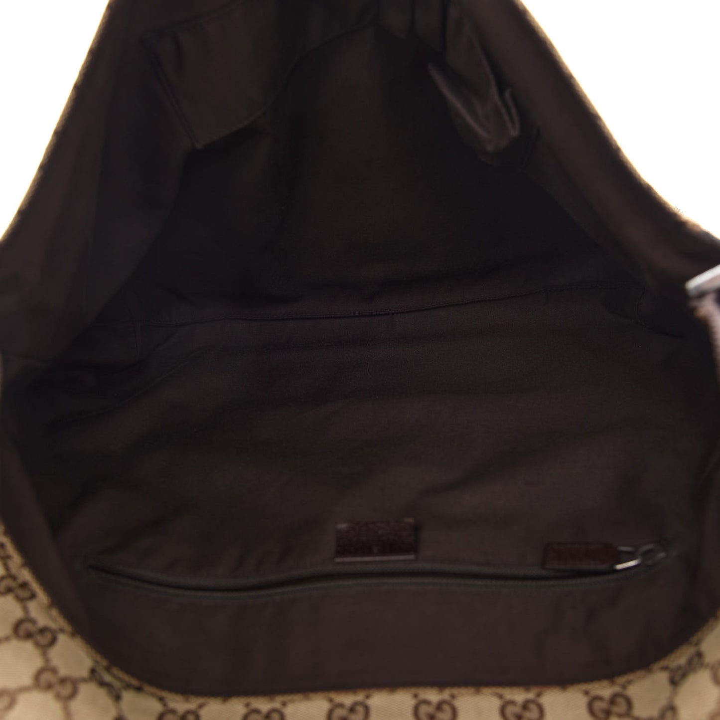 GG Plus Monogram Large Flap Messenger Bag Beige Dark Brown