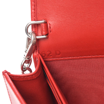 Prada Nappa Impunture Mini Diagramme Chain Crossbody Bag Fuoco 7 of 10